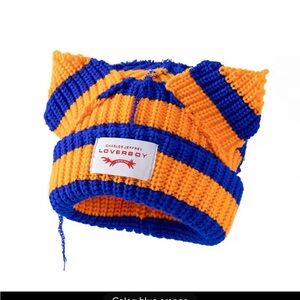 Striped Hat - Blue and Orange